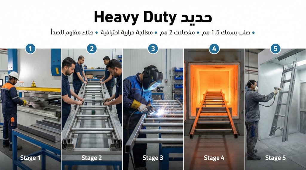 حديد للأعمال الشاقة (Heavy Duty) ومعالجة حرارية